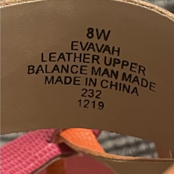 EVOLVE 24/7 Pink Red Orange Women’s 8 Thong Strappy Buckle Sandals shoes EVAVAH - Picture 12 of 14